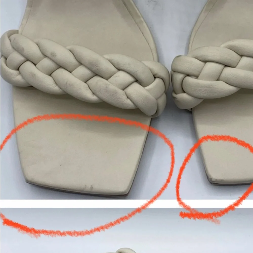 Dolce Vita Paily Heeled Sandals, Ivory Size 11 *‎ Please read NOTE*